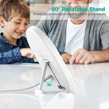 Erligpowht Light Therapy Lamp with Adjustable Brightness