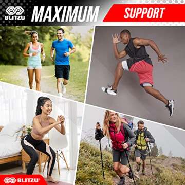 Knee Brace for Women & Men, 2 Pack Compression Knee Brace, Knee Support Sleeve for Pain Relief, Running, Workout, Sports, Knee Braces for ACL, Meniscus Tear, Arthritis and Injury Recovery Black M