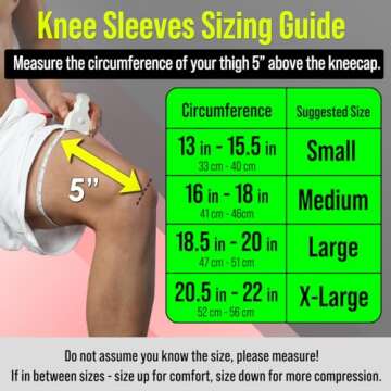 Knee Brace for Women & Men, 2 Pack Compression Knee Brace, Knee Support Sleeve for Pain Relief, Running, Workout, Sports, Knee Braces for ACL, Meniscus Tear, Arthritis and Injury Recovery Black M