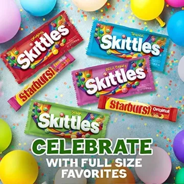 SKITTLES & STARBURST Variety Pack 30 Count Chewy Candy