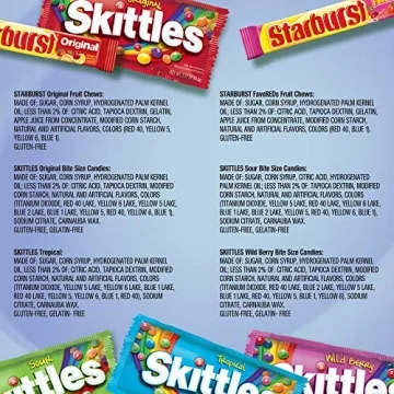 SKITTLES & STARBURST Variety Pack 30 Count Chewy Candy