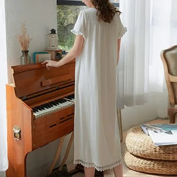 Charming Victorian Nightgown for Women Stylish Sleepwear