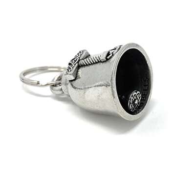 Bravo Bells Mjolnir Thor's Hammer Bell - Biker Ride Bell Accessory or Key Chain for Good Luck on the Road - Made in the USA