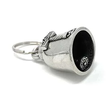 Bravo Bells Mjolnir Thor's Hammer Bell - Biker Ride Bell Accessory or Key Chain for Good Luck on the Road - Made in the USA