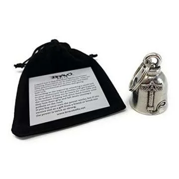 Bravo Bells Mjolnir Thor's Hammer Bell - Biker Ride Bell Accessory or Key Chain for Good Luck on the Road - Made in the USA