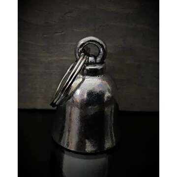 Bravo Bells Mjolnir Thor's Hammer Bell - Biker Ride Bell Accessory or Key Chain for Good Luck on the Road - Made in the USA