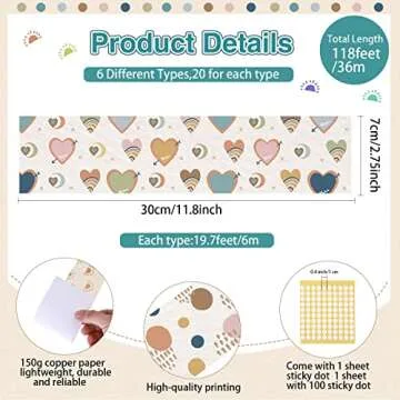 Containlol Classroom Borders for Bulletin Board Decorations,118 ft Ocean Theme Scalloped Trim Colorf...