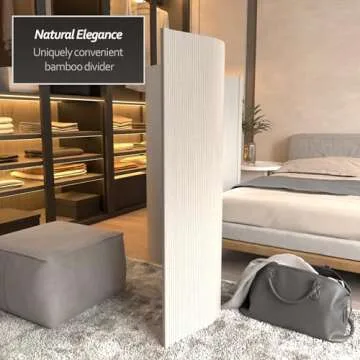 Stylish Bamboo Wave Room Divider for Home & Office