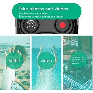 Wireless Shutter Release Camera Remote Control for Sony A7 III, A7R III, A6100, A6400, A6600, RX100 VII, RX0 II, A7R IV, A9, A9 II, ZV-1, ZV-1F,A7C