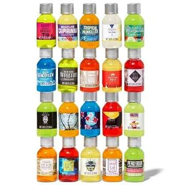 Thoughtfully Cocktails, Mix and Match Mini Sampler Cocktail Mixer Set, Vegan and Vegetarian, Tropica...