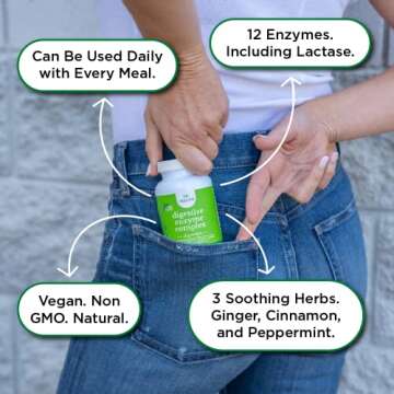 Vegan Digestive Enzyme Complex for Bloating & Gas Support