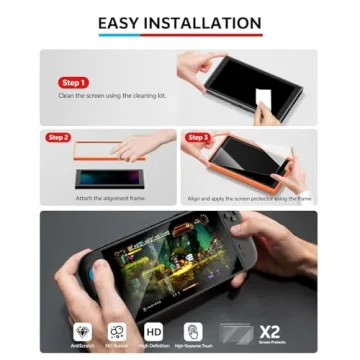 Complete Switch 2 Accessories Bundle with Case & Grips