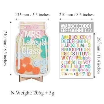 TINGKU 25 Tokens Smiley Face Magnetic Reward Behavior Jar for Kids, Classroom Reward System, Family Magnetic Reward Chore Jar for Children, Magnetic Incentive Jar for Toddler Boys/Girls at Home