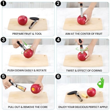 SCHVUBENR Apple Corer - Easy to Use and Clean Tool
