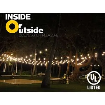 Lemontec 50FT Vintage String Lights for Parties & Events