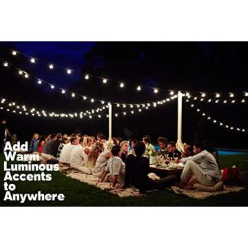 Lemontec 50FT Vintage String Lights for Parties & Events