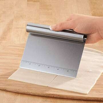 Progressive Prepworks Silver Stainless Steel Bash and Chop Scooper/Cutter