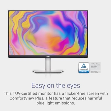 Dell S2722QC Monitor - 27 inch 4K USB-C , UHD (3840 x 2160) Display, 60Hz Refresh Rate, 8MS Grey-to-Grey Response Time, Built-in Dual 3W Speakers, 1.07 Billion Colors - Platinum Silver