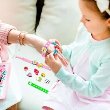 HTZNHXT 40 Pcs Silicone Charm Bracelets, 8 Inch Bracelets Bulk Band for Kids, Silicone Wristbands Adjustable Rubber Bracelets Hold the Shoe Charms for Students