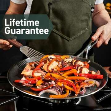 HexClad Hybrid Nonstick 13-Inch Griddle, Dishwasher and Oven Safe, Induction Ready, Compatible with All Cooktops