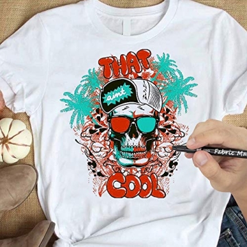 JR.WHITE Permanent Fabric Markers Set of 24 Vibrant Colors