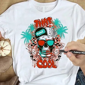 JR.WHITE Permanent Fabric Markers Set of 24 Vibrant Colors