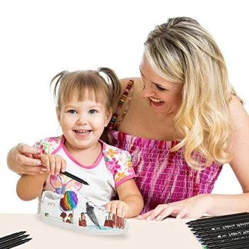 JR.WHITE Permanent Fabric Markers Set of 24 Vibrant Colors