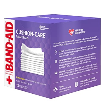 Band-Aid Non-Stick Gauze Pads for Optimal Wound Care