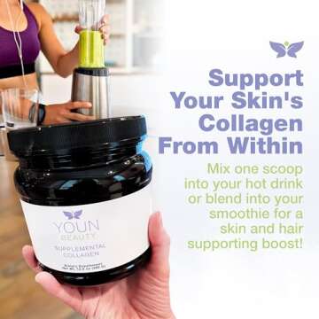YOUN Beauty Multi Collagen Peptides by Dr. Anthony Youn - 30 Servings (Unflavored) for Skin and Join...