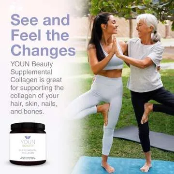 YOUN Beauty Collagen Powder - 30 Servings of Skin Support