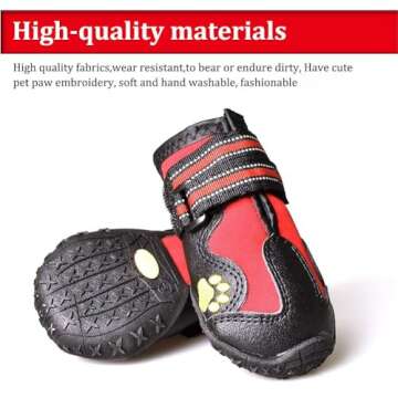 CovertSafe& Dog Boots for Dogs Non-Slip, Waterproof Dog Booties for Outdoor, Dog Shoes for Medium to...