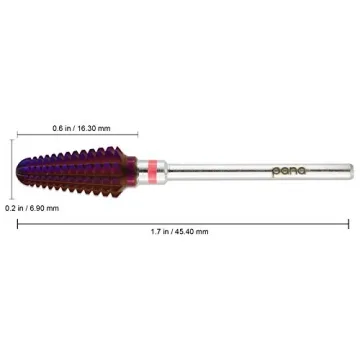 PANA USA 3/32” Purple Tornado Nail Drill Bit - Efficient Removal