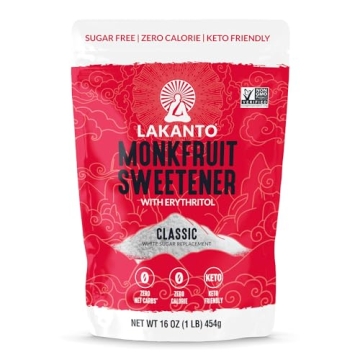 Lakanto Monk Fruit Sweetener Keto Friendly Natural Replacement