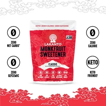 Lakanto Monk Fruit Sweetener Keto Friendly Natural Replacement