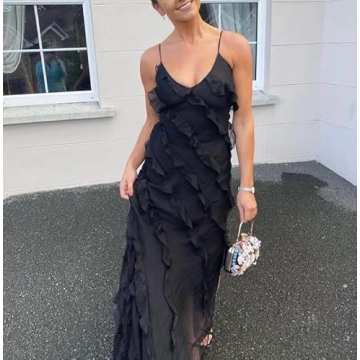 Argeousgor Floral Halter Dress for Stylish Women