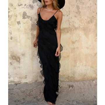 Argeousgor Floral Halter Dress for Stylish Women