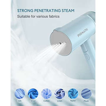 Portable PIOMATIC Clothes Steamer for Wrinkle-Free Travel