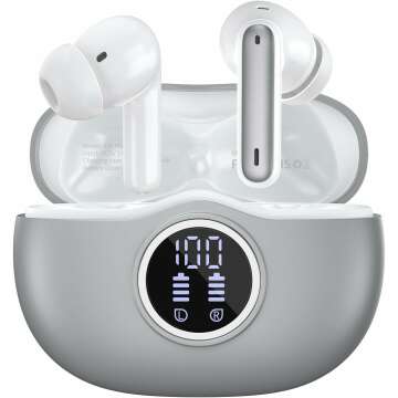 Bluetooth 5.3 Wireless Earbuds with Deep Bass & 40 Hrs