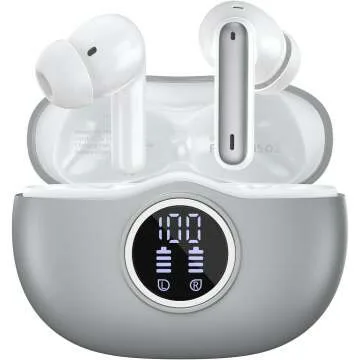 Bluetooth 5.3 Wireless Earbuds with Deep Bass & 40 Hrs