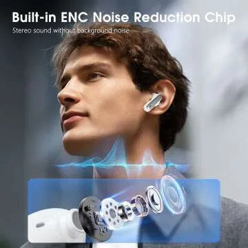 Bluetooth 5.3 Wireless Earbuds with Deep Bass & 40 Hrs