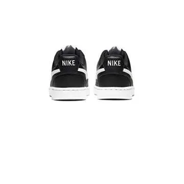 Nike Women's WMNS Court Vision Low Sneaker, Black/White, 7.5 Regular US