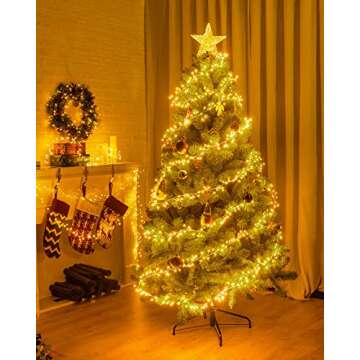 Fairy Lights Battery Operated, Fairy String Lights Waterproof Silver Wire 5 Feet 60 Led Firecracker Starry Lights for DIY Wreath Home Wedding Party Bedroom Mason Jar Holiday Christmas, Warm White