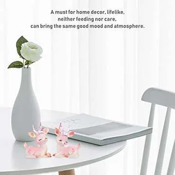 Charming WINOMO Mini Deer Figurines for Home Decor
