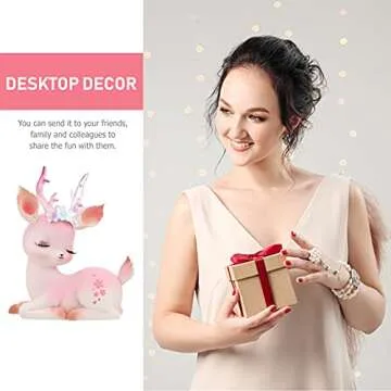 Charming WINOMO Mini Deer Figurines for Home Decor