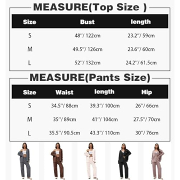 Stylish Lauweion Women's Two Piece Sweater Set in Brown