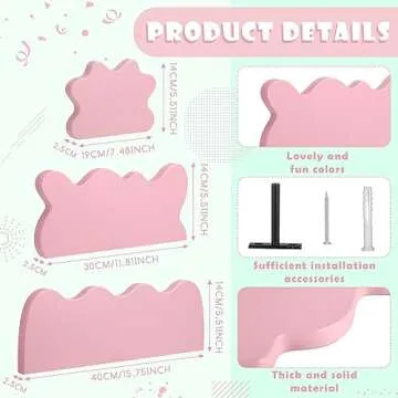 Adorable Geetery Floating Cloud Shelves for Cute Decor