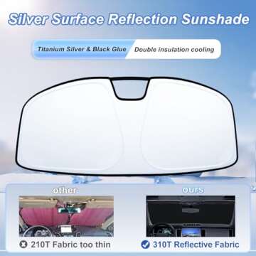 2021-2025 Ford Bronco Windshield Sun Shade Easy Installation