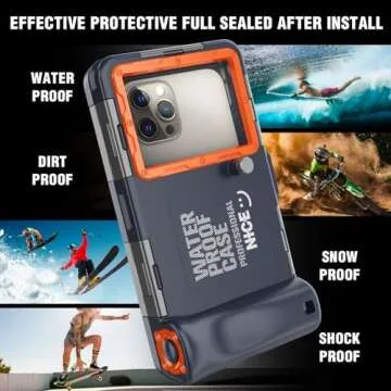 Underwater Snorkeling Diving Phone Case for iPhone 16/15/14/13/12/11 Pro Max/XS/X Samsung Galaxy S24...