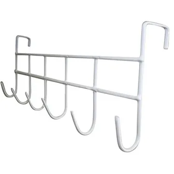 ALPENKOK Over The Door Organizer Rack with 6 Hooks