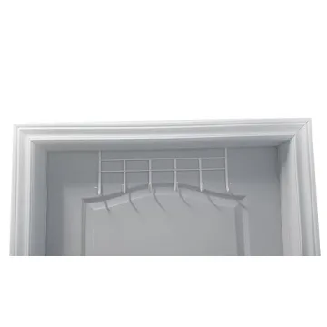 ALPENKOK Over The Door Organizer Rack with 6 Hooks